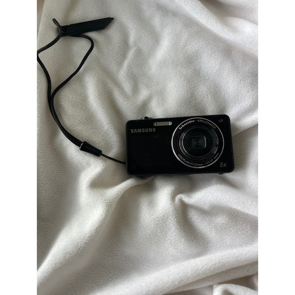 Samsung ST700 Digital Camera 16.1MP Black Schneider-Kreuznach 5x Zoom Dual LCD
